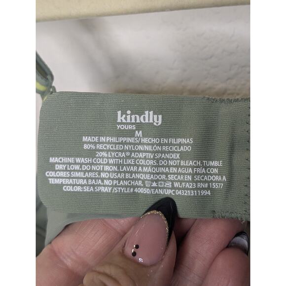 Kindly Yours So Comfy Lightly Lined Wire-Free Sea Spray Bra Womens Size Medium - Picture 4 of 6